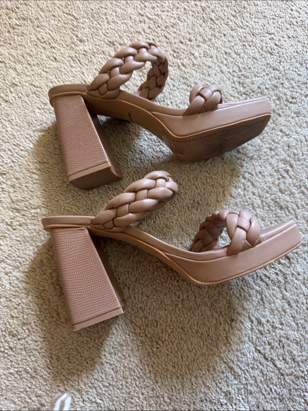 Dolce Vita Braided Strap High Block Heel Sandals - Picture 3 of 7